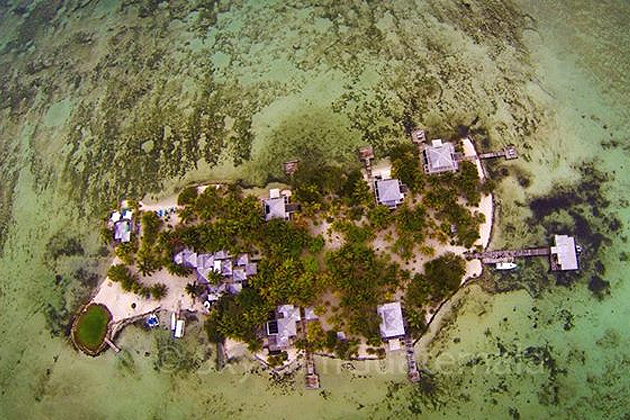 Aerial view of Cayo Espanto, off Ambergris Caye, Belize Video Pick: Visit Belize and Enjoy Glorious Scenery