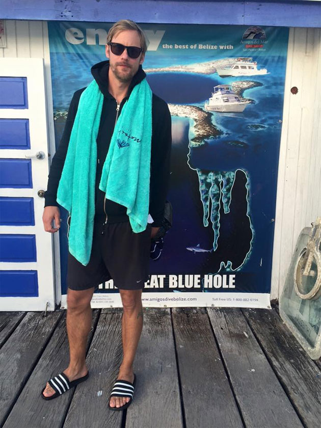True Blood Superstar Alexander Skarsgard Vacationing in Belize