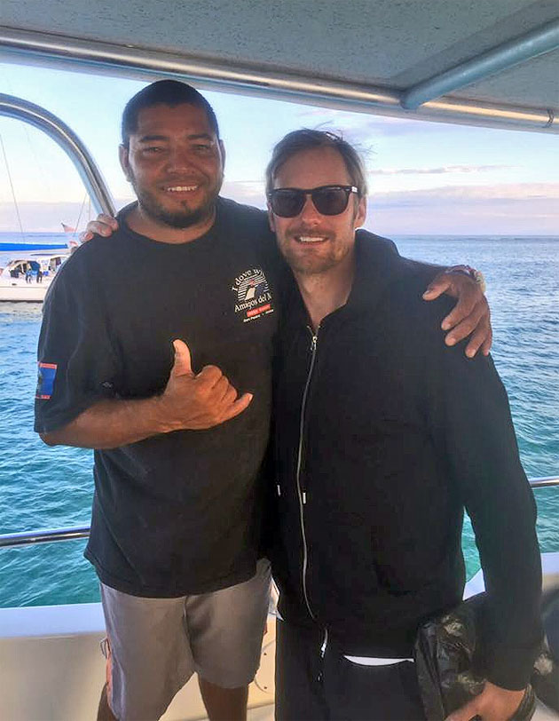 True Blood Superstar Alexander Skarsgard Vacationing in Belize