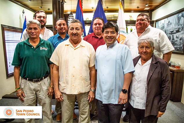 Ambassador of the Republic of China Taiwan Visits San Pedro Town