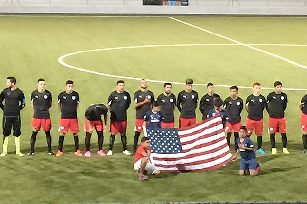 San Pedro Enjoys New Ambergris Stadium at Soft Opening Games