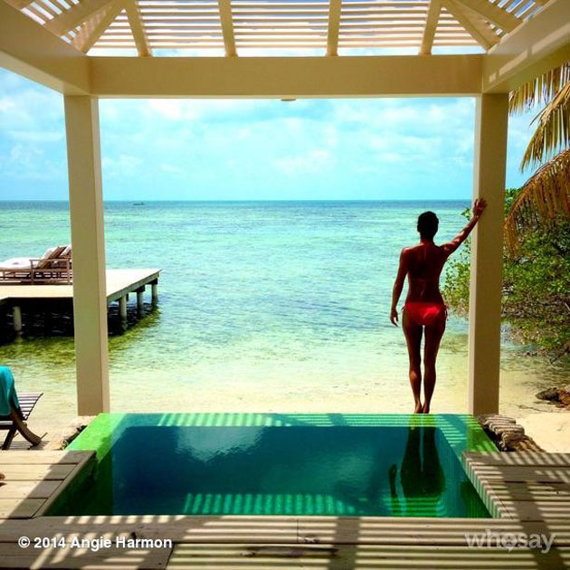 Celebrity Spotting – Angie Harmon Vacations in Belize
