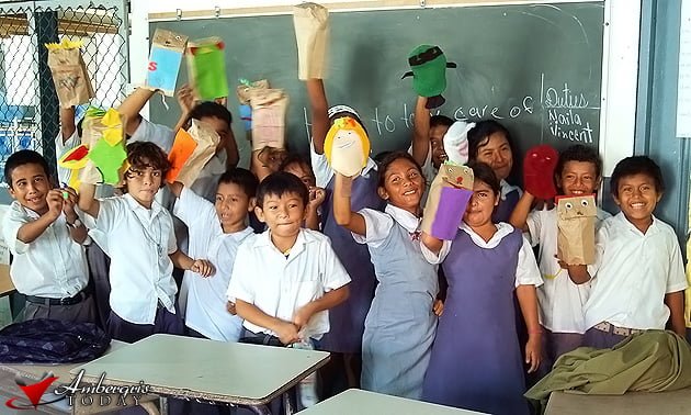 Be Kind Belize Holy Cross Anglican School Graduates 1 Standard II students made puppets, wrote and put on their own puppet plays about kindness.