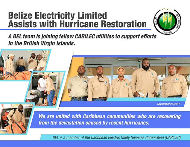 BEL Assists British Virgin Islands with Hurricane Restoration 