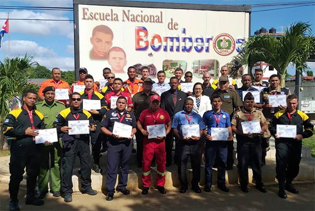 Hon. Edmond Castro Attends Firefighting Graduation in Cuba 1 Hon. Edmond Castro Attends Firefighting Graduation in Cuba
