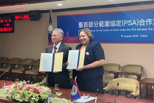Belize Signs Letter of Intent with the Republic of China (Taiwan) Formalizing Trade Relations