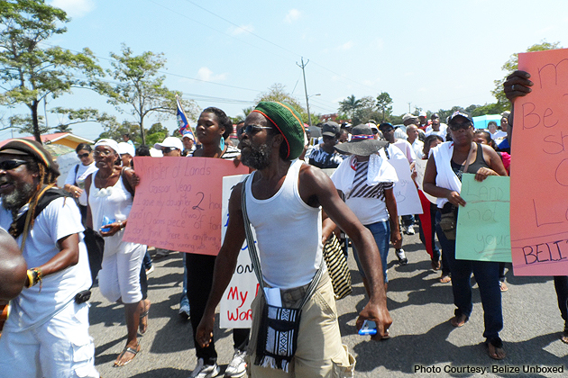 Belizeans Unite For Land Reform Demonstration