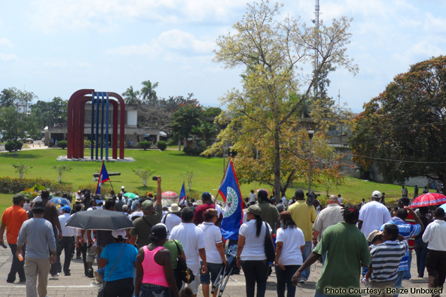 Belizeans Unite For Land Reform Demonstration