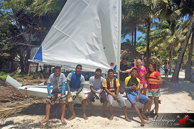 The Laser Clinic 8. Isaac Ritchie, Antonio Ricardez, Patrick Rhamdas, Blanca Velasquez, Sarah White, Jorge Olivarez, Jerdon Anderson, Christopher Young San Pedro to Join Belize Sailing Association at International Sailing Clinic