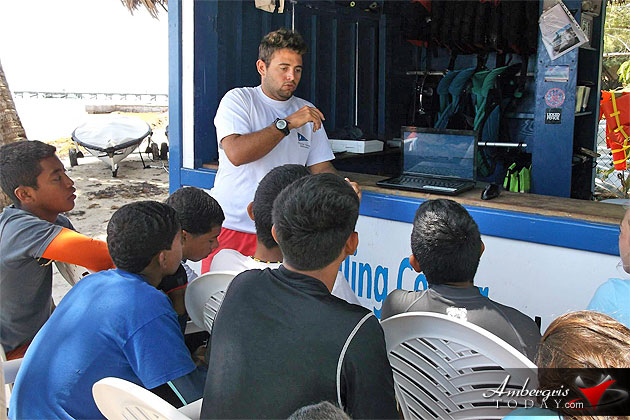 Laser Clinic both on and off the water with San Pedro Coach Juan Mazzini  San Pedro to Join Belize Sailing Association at International Sailing Clinic