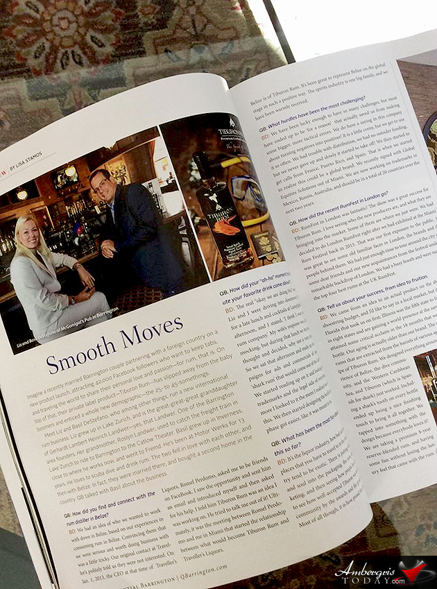 Tiburon Rum in Quintessential Barrington Magazine Belize’s Tiburon Rum Continues Going Global