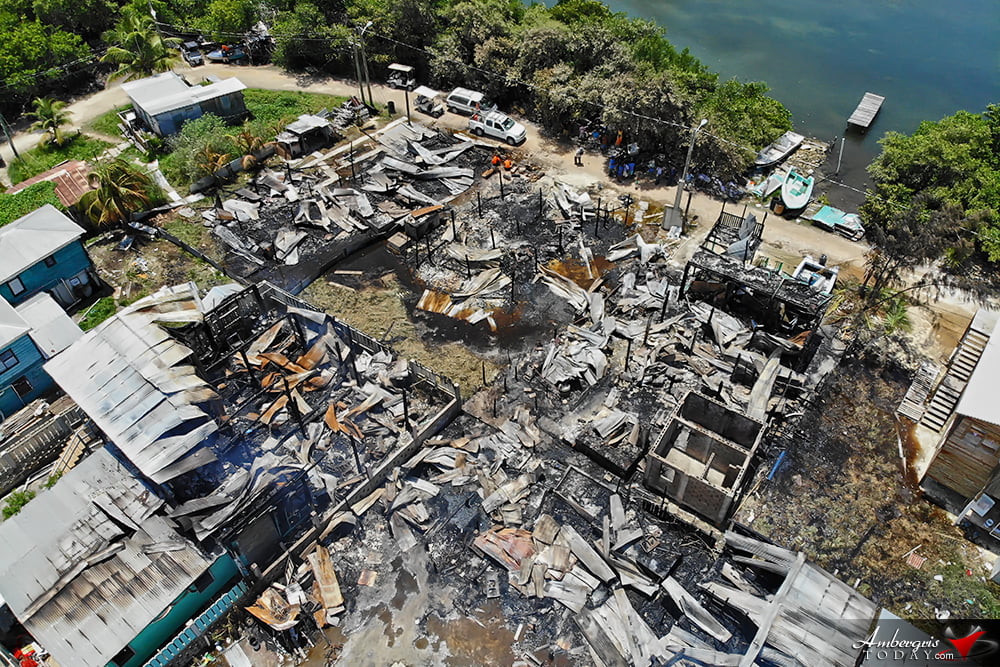 Island Blaze Leaves Over 80 Homeless Destroying 10 Structures