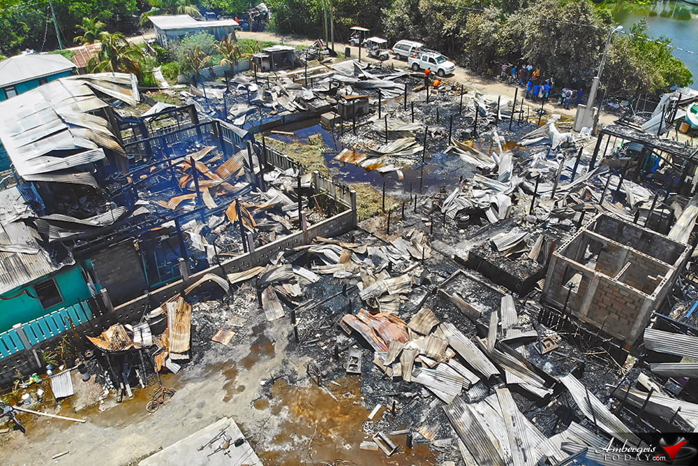 Island Blaze Leaves Over 80 Homeless Destroying 10 Structures