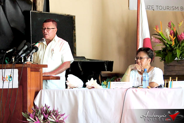 Hon. Manuel Heredia Jr. addresses Belize Tourism Industry Conference Belize Tourism Industry Conference Looks at Improving Tourism