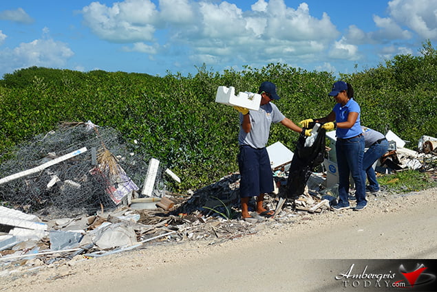 BTIA's Big Garbage Clean Up on Ambergris Caye