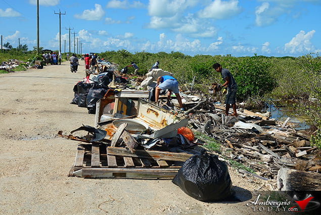 BTIA's Big Garbage Clean Up on Ambergris Caye