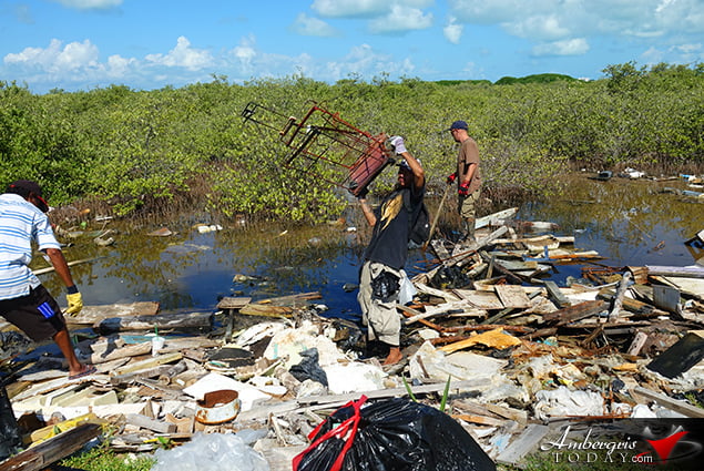 BTIA's Big Garbage Clean Up on Ambergris Caye