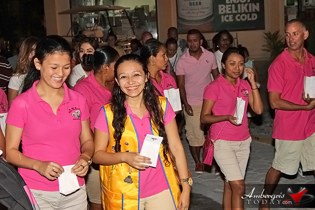 Staff of ABC Pre School show support to San Pedro Cancer Society Cancer Walk Raises Awareness and Engages Island Community