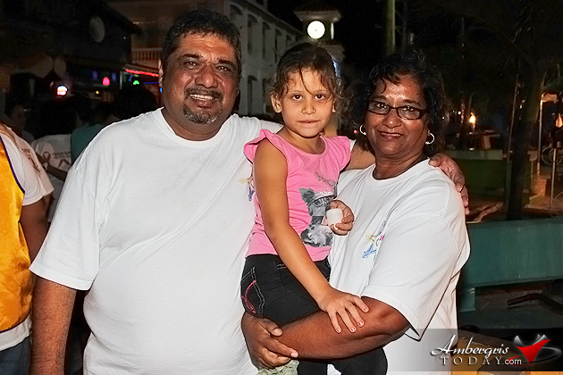 Jamila Janmohamed, a ten year survivor of cancer, assists the Walk with husband and niece  Cancer Walk Raises Awareness and Engages Island Community