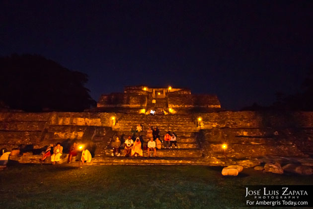 Maya Spring Equinox at Caracol Maya Site, Belize