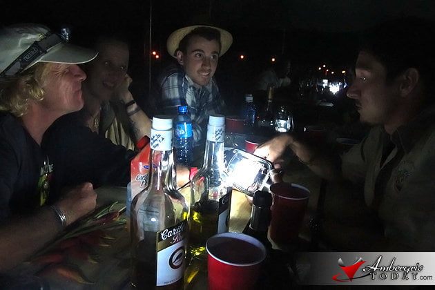 Enjoying some palm reading over a Caribbean Rum Drink with new friends Maya Spring Equinox at Caracol Maya Site, Belize