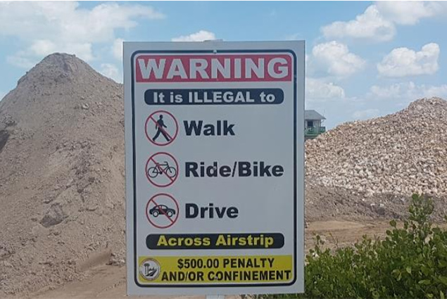 Work Underway at the Caye Caulker Municipal Airstrip 