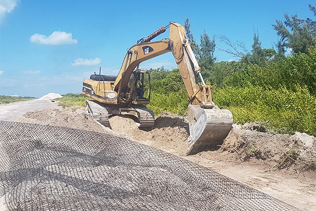 Work Underway at the Caye Caulker Municipal Airstrip 