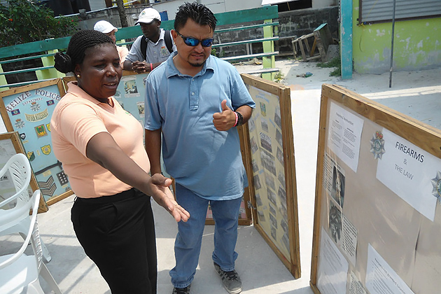 Community Policing National AIDS Commission Held Health Fair in Caye Caulker
