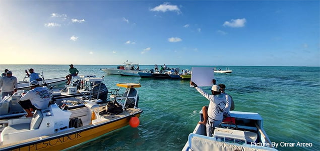 San Pedro Fishermen Protest at Cayo Rosario
