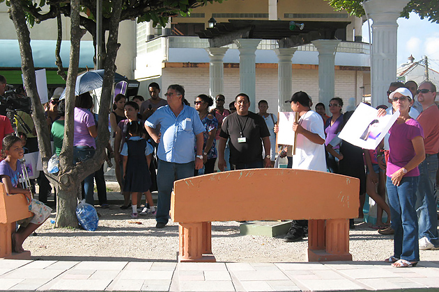 Twin Towns San Ignacio And Santa Elena Protest Against Crime