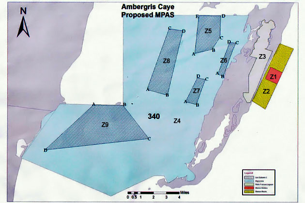 Proposed Clusters Marine Reserve in Ambergris Caye, Belize