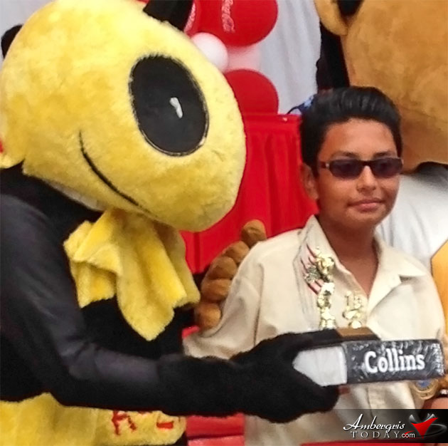 Elias Zetina at the Belize District Spelling Bee Finals April 27, 2015 Island Spelling Bee Champ Prepares to National Competition