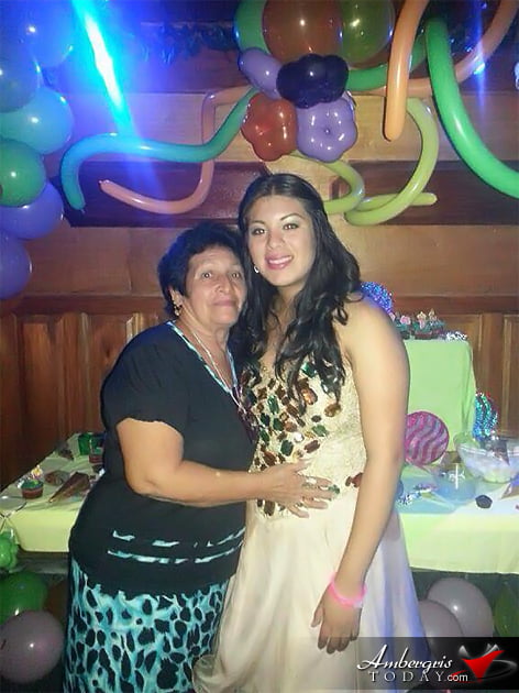 Daniela Salazar with her grandmother Isabel Salazar Daniela Salazar Celebrates Quinceaños