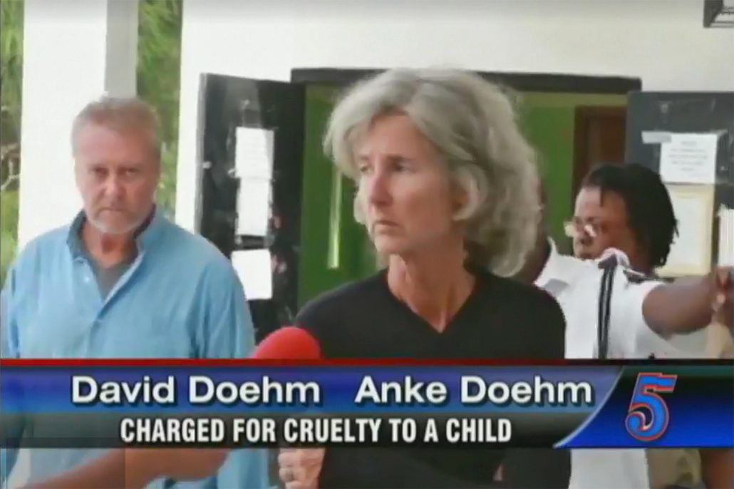 David and Anke Doehm Arraigned in Belize Magistrage Court Faye Lin Cannon Neglect