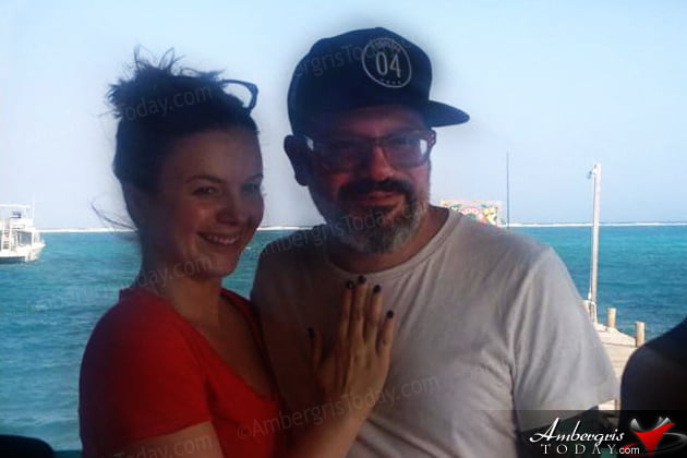David Cross in Ambergris Caye, Belize 