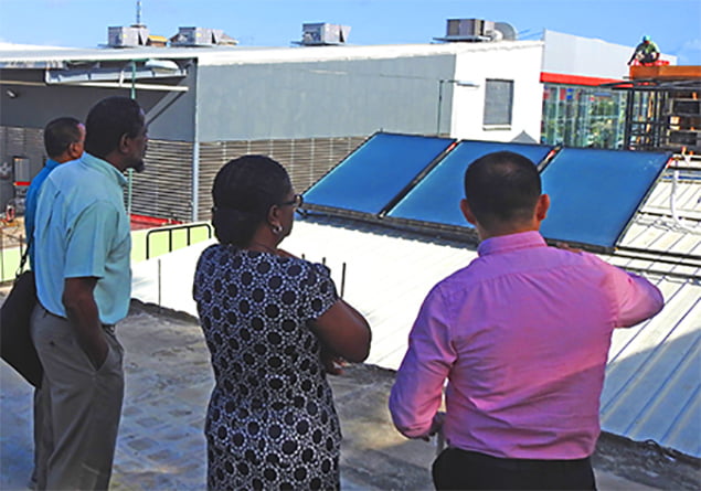 The DFC & the Belize Biltmore Plaza Partner on a Solar Water Heating Demonstration Project