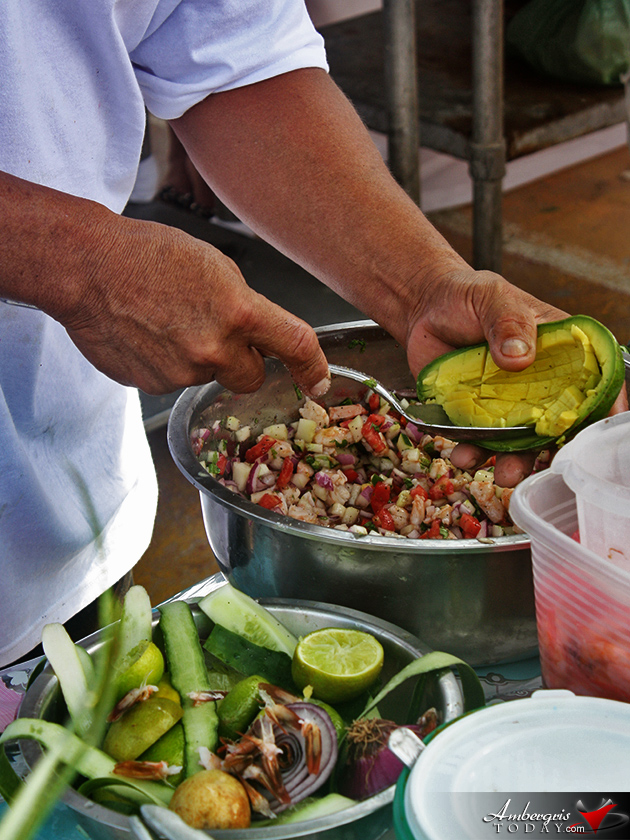 Ceviche Preparing Competition at Dia De San Pedro Beach Party Fun Island Activities to Celebrate Dia de San Pedro