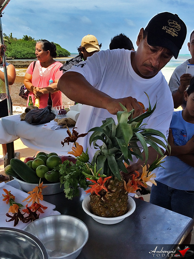Ceviche Preparing Competition at Dia De San Pedro Beach Party Fun Island Activities to Celebrate Dia de San Pedro