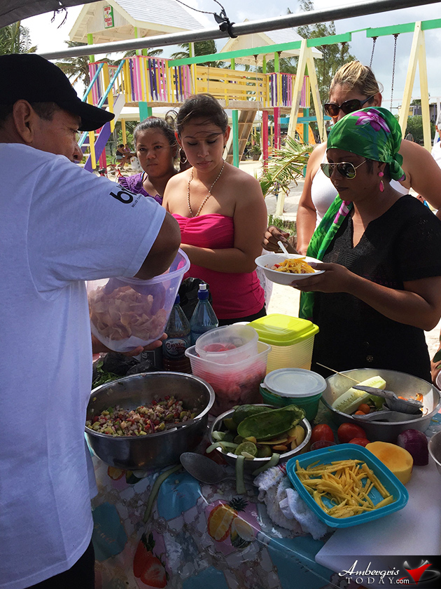Ceviche Preparing Competition at Dia De San Pedro Beach Party Fun Island Activities to Celebrate Dia de San Pedro