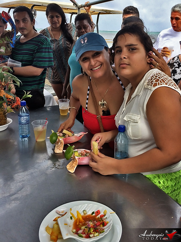 Ceviche Preparing Competition at Dia De San Pedro Beach Party Fun Island Activities to Celebrate Dia de San Pedro