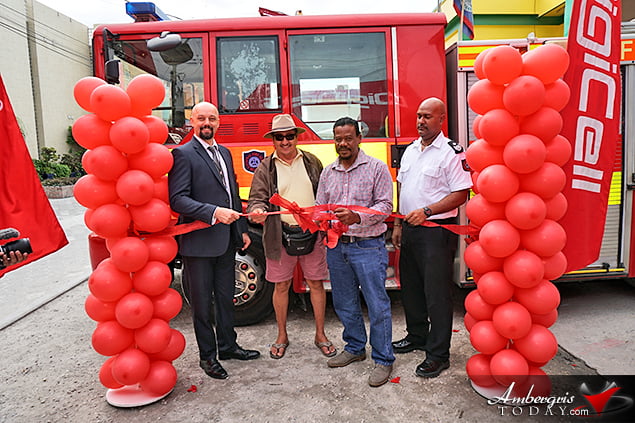Digi Hands Over Firetruck to San Pedro