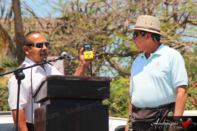 Breathalyzer Presented to Island as Part of National Anti-Drinking/Driving Campaign