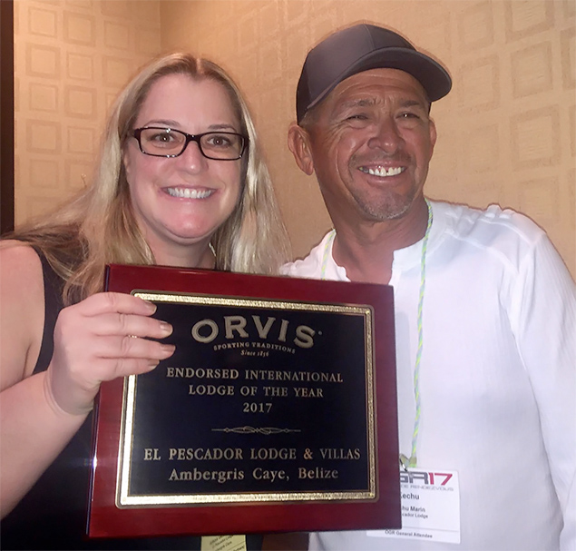 El Pescador Wins Lodge of the Year for Excellence in Fly Fishing Industry - Ali Gentry Flota & Carlos Marin