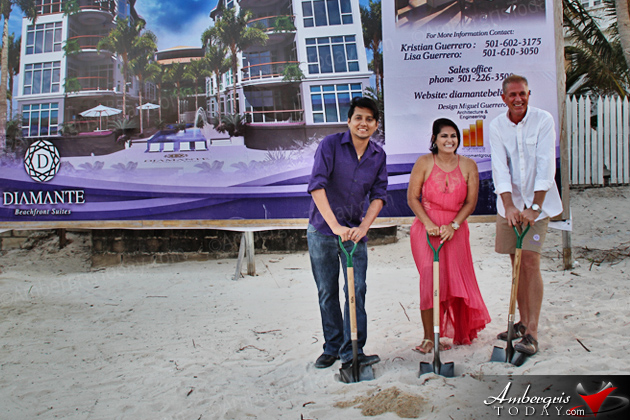 Groundbreaking of Diamante Luxury Beachfront Development in San Pedro, Ambergris Caye, Belize. Groundbreaking of Diamante Luxury Beachfront Development in San Pedro, Ambergris Caye, Belize.