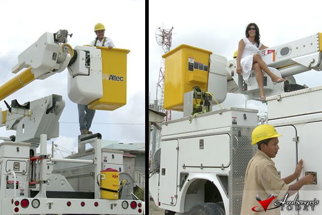 Favorite Angels Adventures - Part One 1 Angel Sofie and Angel Melody on the BEL Bucket Truck