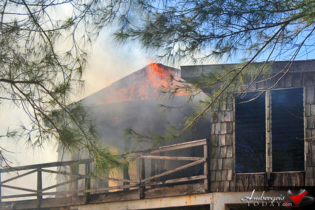 Fire Destroys Abandoned Building Next to San Pedro Resort Fire Destroys Abandoned Building Next to San Pedro Resort