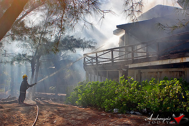Fire Destroys Abandoned Building Next to San Pedro Resort Fire Destroys Abandoned Building Next to San Pedro Resort