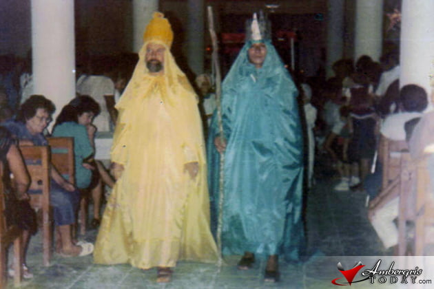 Las Posadas re-enactment at the RC Church