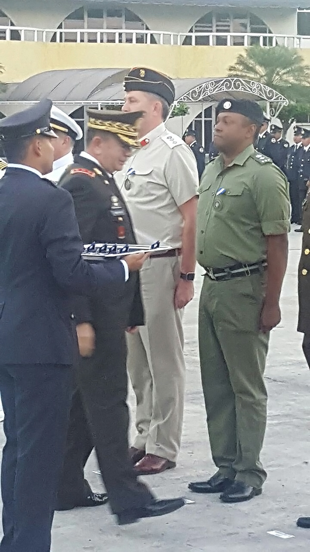 Belize Defence Force Lieutenant Receives Silver Medal Award