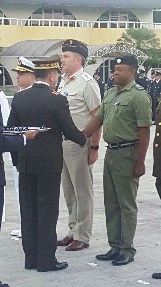 Belize Defence Force Lieutenant Receives Silver Medal Award